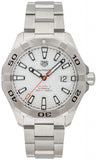  Shop Authentic Tag Heuer Aquaracer Calibre 5 Automatic White Dial Silver Steel Strap Watch for Men - WAY2013.BA0927 - Luxxuri