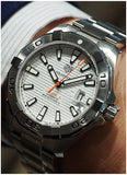  Shop Authentic Tag Heuer Aquaracer White Dial Watch for Men - WAY2013.BA0927 - Luxxuri