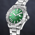  Shop Authentic Tag Heuer Aquaracer Calibre 5 Automatic Green Dial Silver Steel Strap Watch for Men - WAY2015.BA0927 - Luxxuri