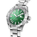  Shop Authentic Tag Heuer Aquaracer Calibre 5 Automatic Green Dial Silver Steel Strap Watch for Men - WAY2015.BA0927 - Luxxuri