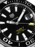  Shop Authentic Tag Heuer Aquaracer Black Dial Silver Steel Strap Strap Watch for Men - WAY201A.BA0927 - Luxxuri