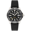  Shop Authentic Tag Heuer Aquaracer Calibre 5 Automatic Black Dial Black Rubber Strap Watch for Men - WAY201A.FT6142 - Luxxuri