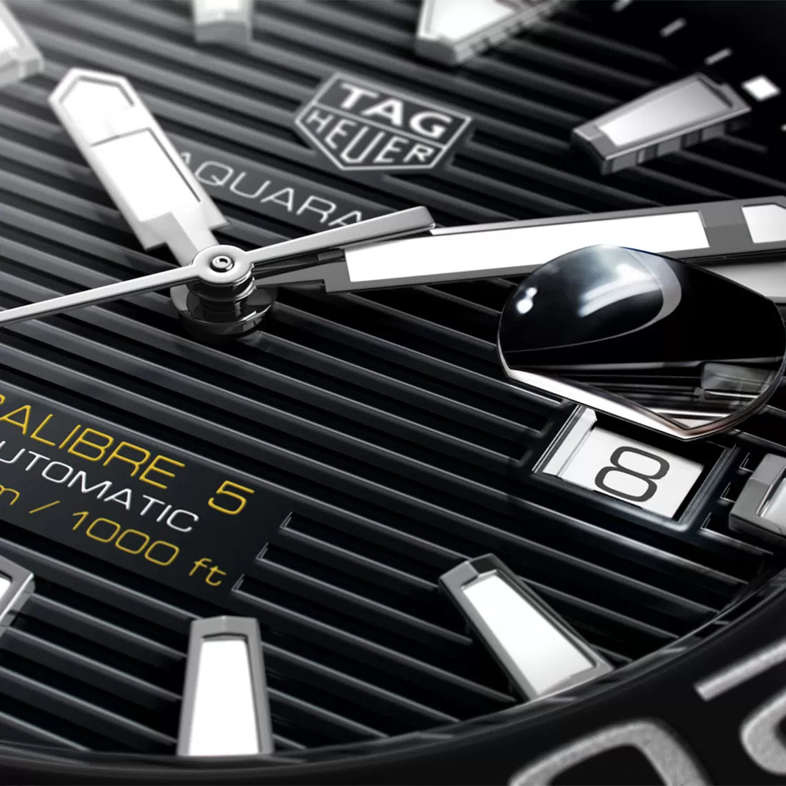  Shop Authentic Tag Heuer Aquaracer Caliber 5 Black Dial Silver Steel Strap Watch for Men - WAY201A .BA0927 - Luxxuri