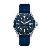  Shop Authentic Tag Heuer Aquaracer Calibre 5 Automatic Blue Dial Blue Rubber Strap Watch for Men - WAY201B.FT6150 - Luxxuri