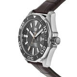  Shop Authentic Tag Heuer Aquaracer Caliber 5 Black Dial Brown Leather Strap Watch for Men - WAY201M.FC6474 - Luxxuri