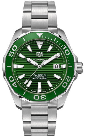 Tag Heuer Aquaracer Green Dial Watch for Men - WAY201S.BA0927