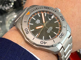  Shop Authentic Tag Heuer Aquaracer Bamford Automatic Black Dial Grey Steel Strap Watch for Men - WAY208F.BF0638 - Luxxuri
