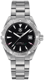  Shop Authentic Tag Heuer Aquaracer Automatic Black Dial Silver Steel Strap Watch for Men - WAY2110.BA0928 - Luxxuri