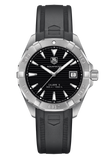  Shop Authentic Tag Heuer Aquaracer Caliber 5 Automatic Black Dial Black Rubber Strap Watch for Men - WAY2113.FT8021 - Luxxuri