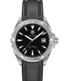 Shop Authentic Tag Heuer Aquaracer Automatic Caliber 5 Black Dial Black Rubber Strap Watch for Men - WAY2110.FT8021 - Luxxuri