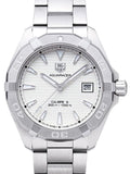  Shop Authentic Tag Heuer Aquaracer Automatic White Dial Silver Steel Strap Watch for Men - WAY2111.BA0928 - Luxxuri