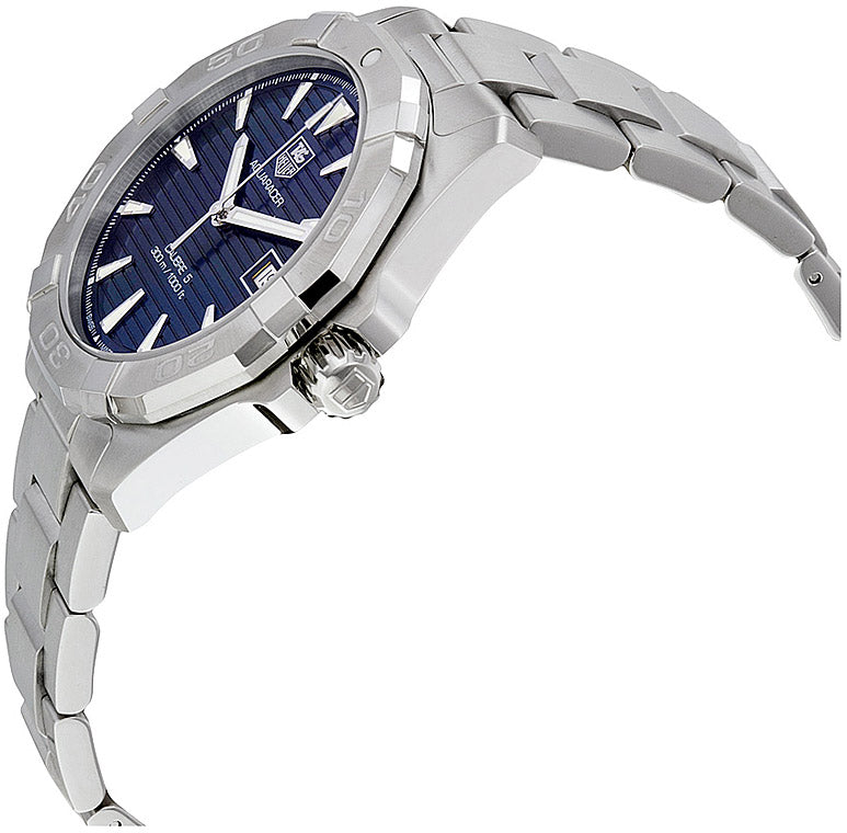  Shop Authentic Tag Heuer Aquaracer Automatic Blue Dial Silver Steel Strap Watch for Men - WAY2112.BA0928 - Luxxuri