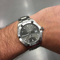 Tag Heuer Aquaracer Automatic Anthracite Grey Dial Silver Steel Strap Watch for Men - WAY2113.BA0928