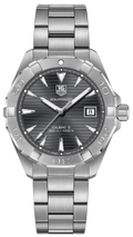 Tag Heuer Aquaracer Automatic Anthracite Grey Dial Silver Steel Strap Watch for Men - WAY2113.BA0928