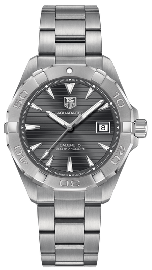  Shop Authentic Tag Heuer Aquaracer Automatic Anthracite Grey Dial Silver Steel Strap Watch for Men - WAY2113.BA0928 - Luxxuri