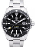  Shop Authentic Tag Heuer Aquaracer Automatic Black Dial Silver Steel Strap Watch for Men - WAY211A.BA0928 - Luxxuri