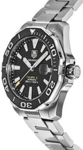  Shop Authentic Tag Heuer Aquaracer Automatic Black Dial Silver Steel Strap Watch for Men - WAY211A.BA0928 - Luxxuri