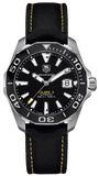 Shop Authentic Tag Heuer Aquaracer Calibre 5 Automatic Black Dial Black Nylon Strap Watch for Men - WAY211A.FC6362 - Luxxuri