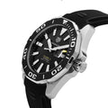  Shop Authentic Tag Heuer Aquaracer Calibre 5 Automatic Black Dial Black Rubber Strap Watch for Men -  WAY211A.FT6151 - Luxxuri