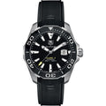  Shop Authentic Tag Heuer Aquaracer Calibre 5 Automatic Black Dial Black Rubber Strap Watch for Men -  WAY211A.FT6151 - Luxxuri