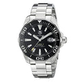  Shop Authentic Tag Heuer Aquaracer Automatic Black Dial Silver Steel Strap Watch for Men - WAY211A.BA0928 - Luxxuri