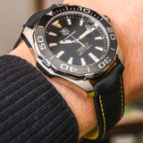  Shop Authentic Tag Heuer Aquaracer Jeremy Lin Special Edition Grey Dial Black Nylon Strap Watch for Men - WAY211F.FC6362 - Luxxuri