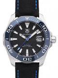  Shop Authentic Tag Heuer Aquaracer Calibre 5 Automatic Black Dial Black Nylon Strap Watch for Men - WAY211B.FC6363 - Luxxuri