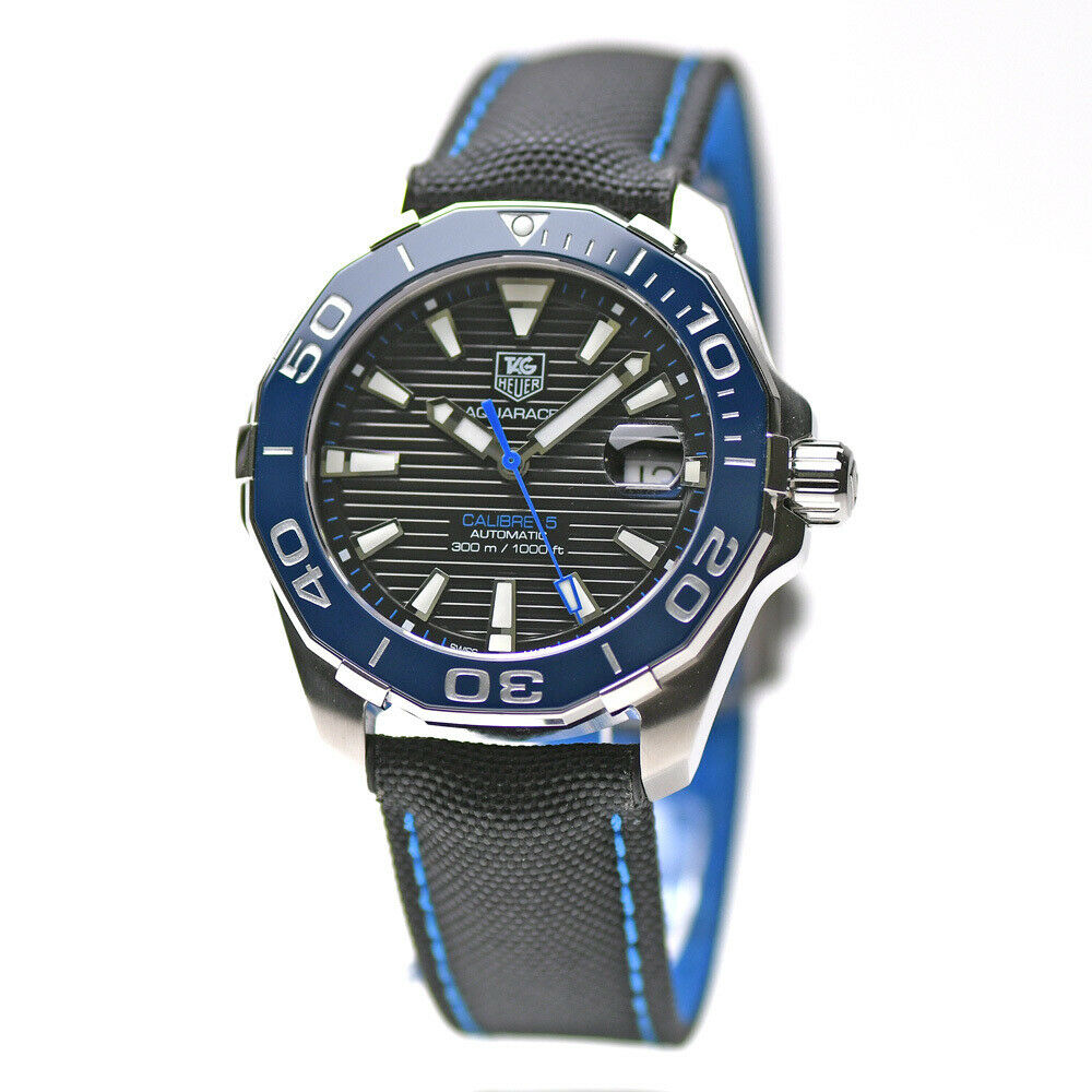  Shop Authentic Tag Heuer Aquaracer Blue Dial Watch for Men - WAY211B.FC6363 - Luxxuri