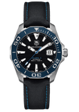  Shop Authentic Tag Heuer Aquaracer Calibre 5 Automatic Black Dial Black Nylon Strap Watch for Men - WAY211B.FC6363 - Luxxuri