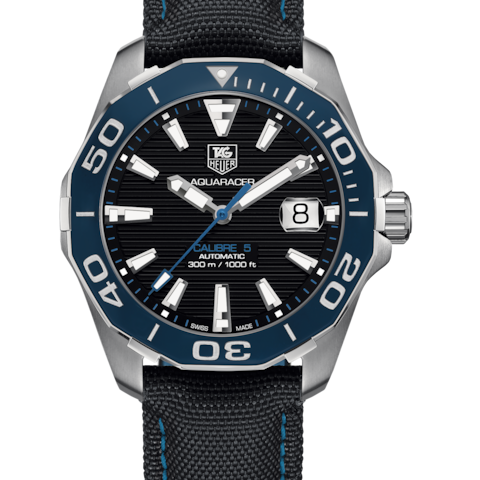 Tag Heuer Aquaracer Blue Dial Watch for Men - WAY211B.FC6363