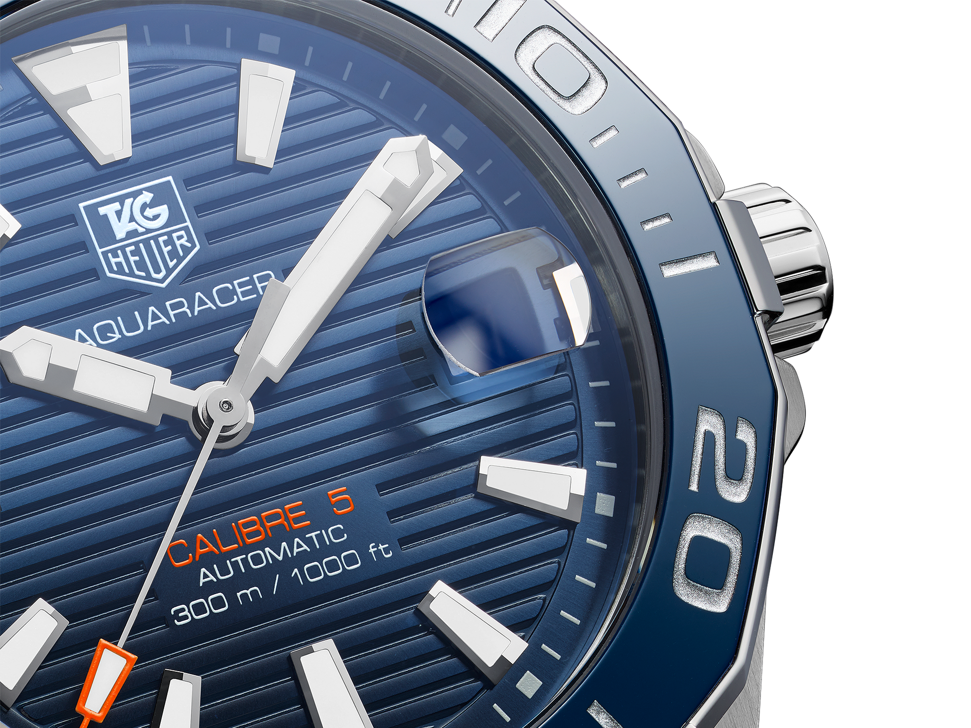  Shop Authentic Tag Heuer Aquaracer Calibre 5 Blue Dial Silver Steel Strap Watch for Men - WAY211C.BA0928 - Luxxuri