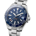  Shop Authentic Tag Heuer Aquaracer Calibre 5 Blue Dial Silver Steel Strap Watch for Men - WAY211C.BA0928 - Luxxuri