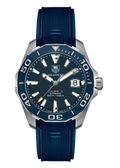  Shop Authentic Tag Heuer Aquaracer Calibre 5 Blue Dial Blue Silicone Strap Watch for Men -  WAY211C.FT6155 - Luxxuri
