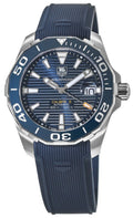 Shop Authentic Tag Heuer Aquaracer Calibre 5 Blue Dial Blue Silicone Strap Watch for Men -  WAY211C.FT6155 - Luxxuri
