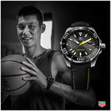  Shop Authentic Tag Heuer Aquaracer Jeremy Lin Special Edition Grey Dial Black Nylon Strap Watch for Men - WAY211F.FC6362 - Luxxuri