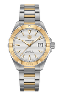 Tag Heuer Aquaracer Automatic White Dial Two Tone Steel Strap Watch for Men - WAY2151.BD0912