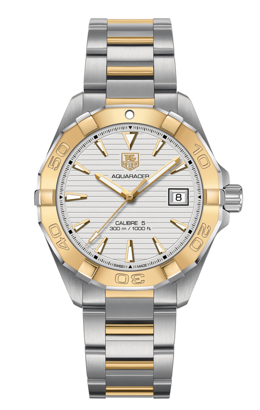  Shop Authentic Tag Heuer Aquaracer Automatic White Dial Two Tone Steel Strap Watch for Men - WAY2151.BD0912 - Luxxuri