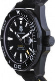  Shop Authentic Tag Heuer Aquaracer Calibre 5 Automatic Black Dial Black Nylon Strap Watch for Men - WAY218A.FC6362 - Luxxuri
