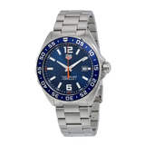  Shop Authentic Tag Heuer Formula 1 Quartz Blue Dial Silver Steel Strap Watch for Men - WAZ1010.BA0842 - Luxxuri