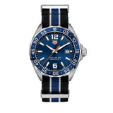  Shop Authentic Tag Heuer Formula 1 Quartz Blue Dial Two Tone NATO Strap Watch for Men - WAZ1010.FC8197 - Luxxuri