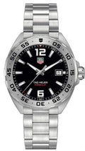  Shop Authentic Tag Heuer Formula 1 Stainless Steel 41mm Black Dial Silver Steel Strap Watch for Men - WAZ1112.BA0875 - Luxxuri