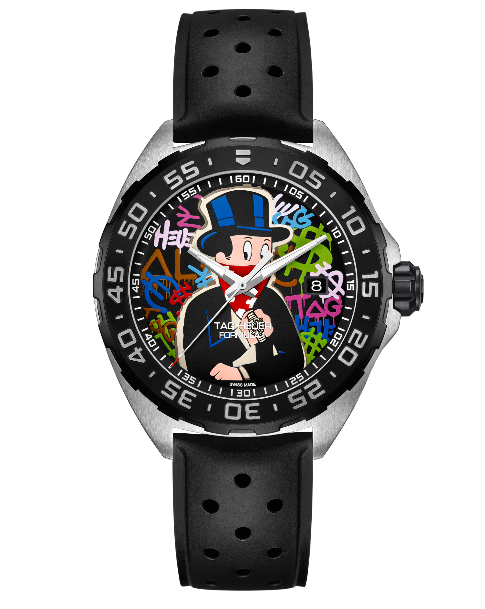 Tag Heuer Formula 1 Alec Monopoly Black Dial Watch for Men - WAZ1117.FT8023