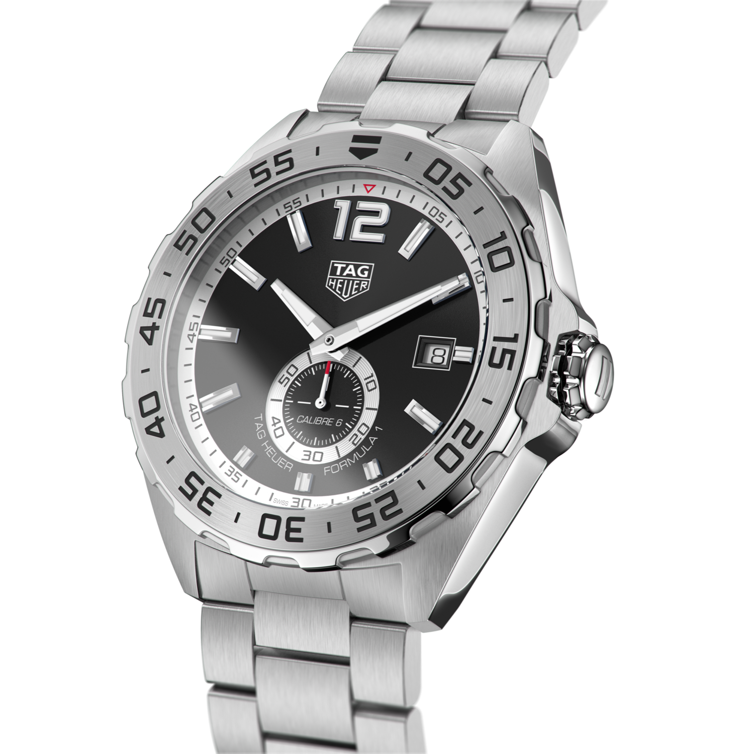  Shop Authentic Tag Heuer Formula 1 Automatic Black Dial Silver Steel Strap Watch for Men - WAZ2012.BA0842 - Luxxuri
