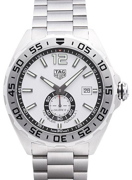  Shop Authentic Tag Heuer Formula 1  Calibre 6 Automatic White Dial Silver Steel Strap Watch for Men - WAZ2013.BA0842 - Luxxuri