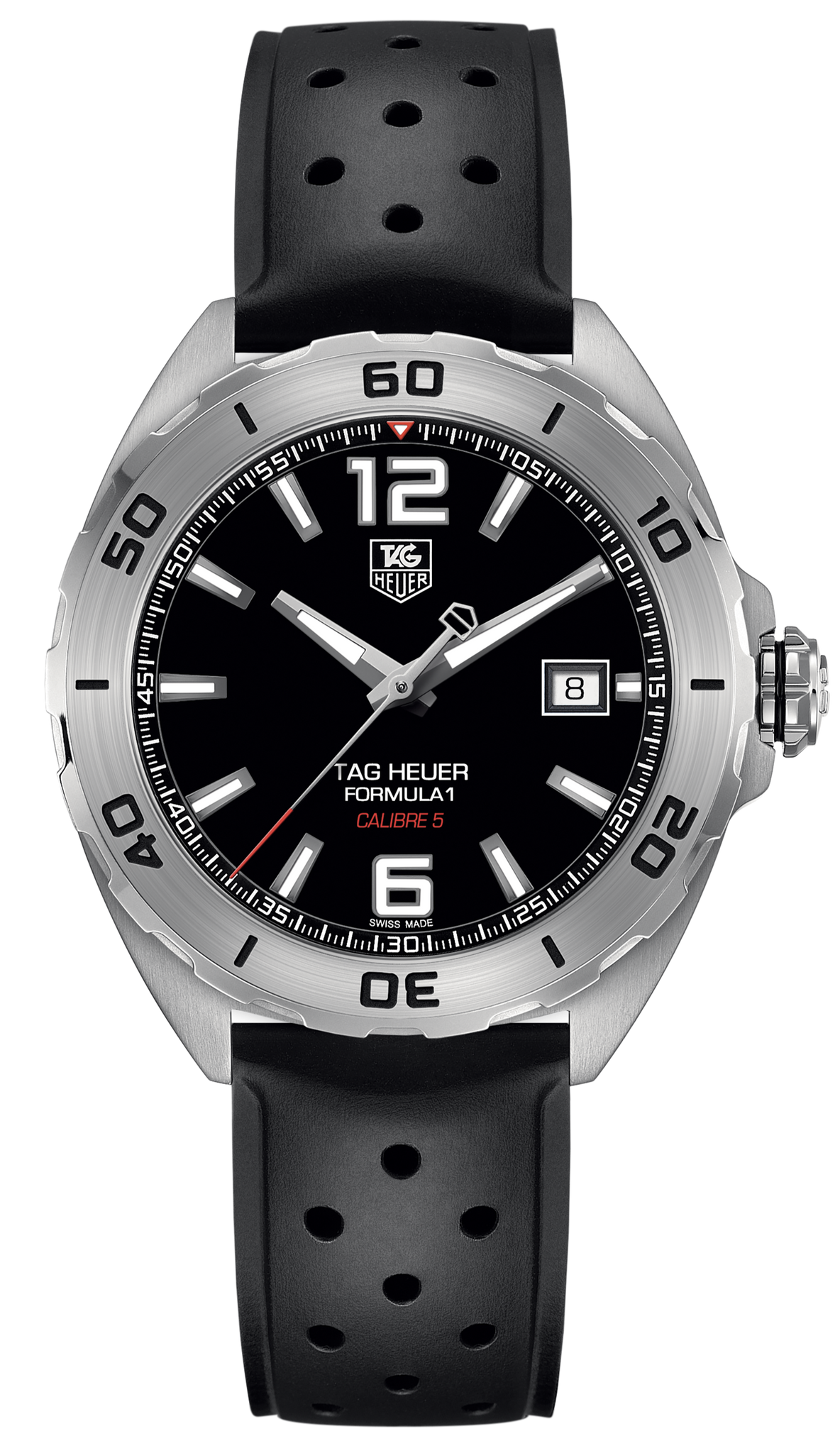  Shop Authentic Tag Heuer Formula 1 Automatic Black Dial Black Rubber Strap Watch for Men - WAZ2113.FT8023 - Luxxuri