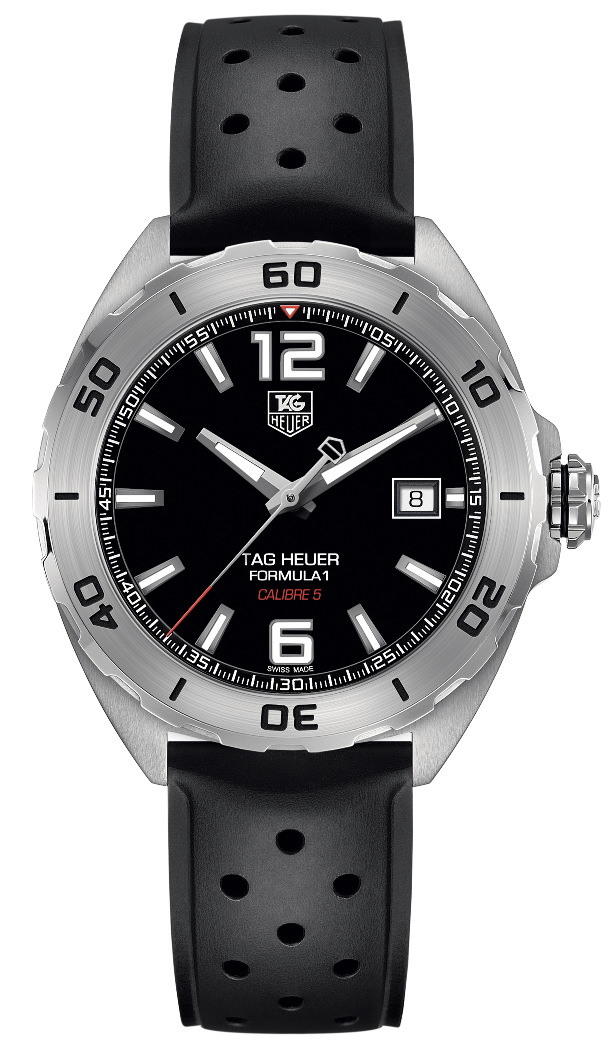  Shop Authentic Tag Heuer Formula 1 Automatic Black Dial Black Rubber Strap Watch for Men - WAZ2113.FT8023 - Luxxuri