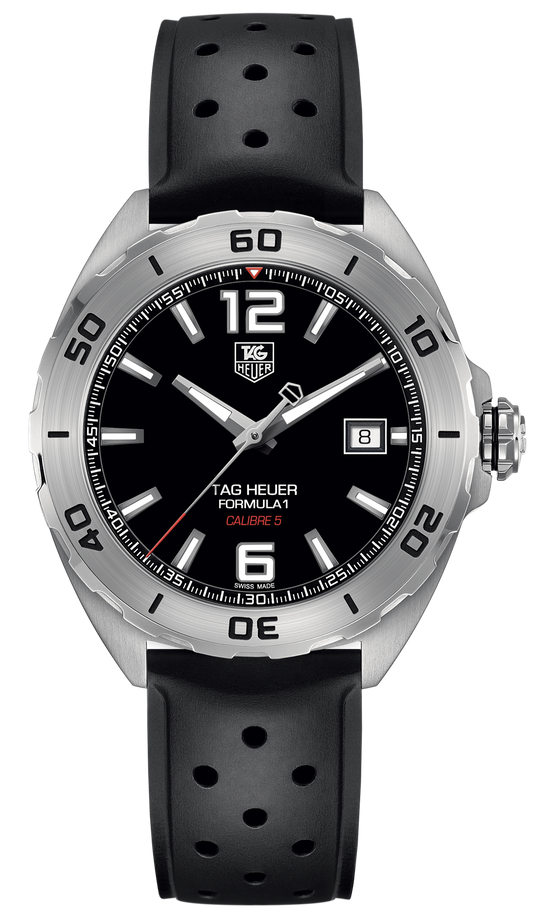  Shop Authentic Tag Heuer Formula 1 Automatic Black Dial Black Rubber Strap Watch for Men - WAZ2113.FT8023 - Luxxuri