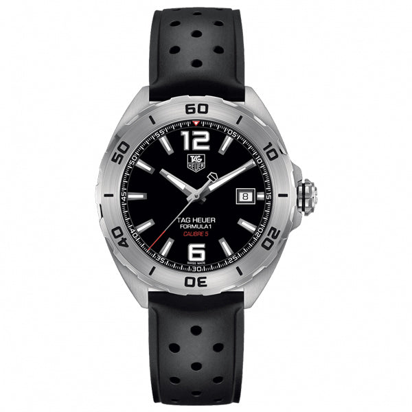  Shop Authentic Tag Heuer Formula 1 Automatic Black Dial Black Rubber Strap Watch for Men - WAZ2113.FT8023 - Luxxuri
