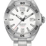  Shop Authentic Tag Heuer Formula 1 Calibre 5 Automatic White Dial Silver Steel Strap Watch for Men - WAZ2114.BA0875 - Luxxuri
