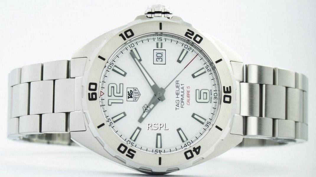 Tag Heuer Formula 1 White Dial Watch for Men - WAZ2114.BA0875